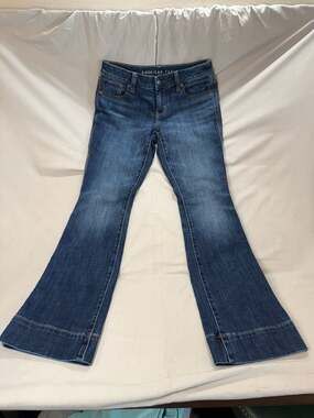 American Eagle Super Low Rise Kick Boot Jeans Size 2